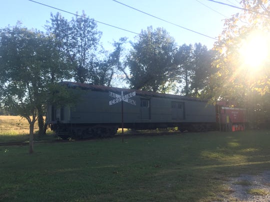 Old railroad cars in Cape Charles, VIrginia
