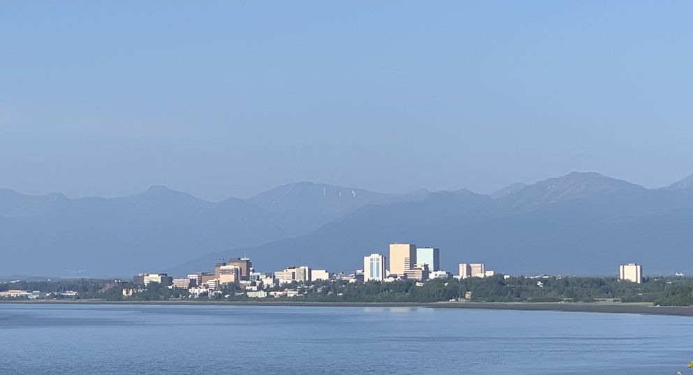 Downtown Anchorage, July 4, 2019. (David Hulen / ADN)