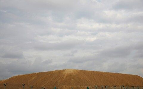 A stockpile of sand in Singapore, pictured in 2016 - Credit: Reuters
