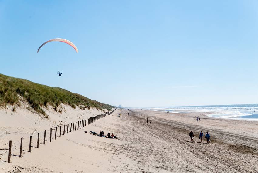 The dunes near the Langevelderslag beach in Noordwijk are 65 feet high and more than a mile wide, and they can protect against a 10,000-year storm. They are natural, formed as long as 5,000 years ago, but regularly maintained by Dutch water agencies.