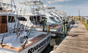 Reel good time: fishing boats for hire, Hatteras Island, Outer Banks.