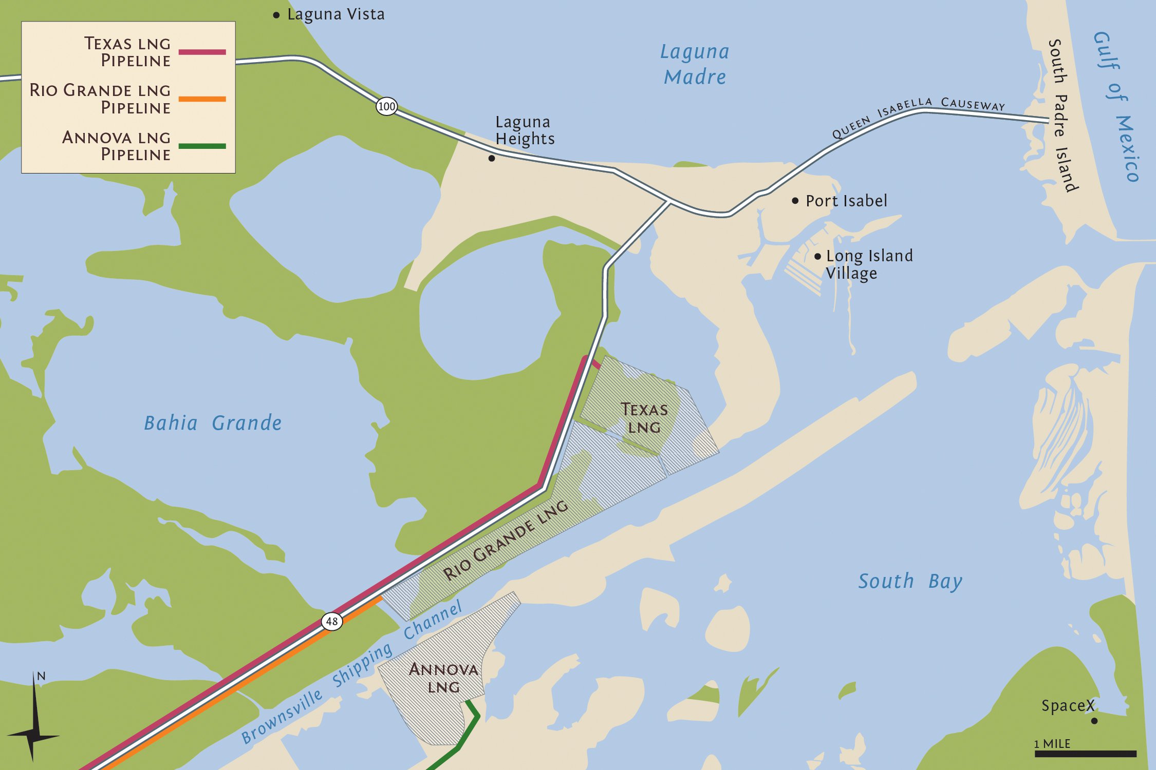 Port Isabel, Long Island Village, and Laguna Heights are as close to a mile and a half to the proposed plants.