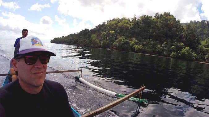 Man in watercraft