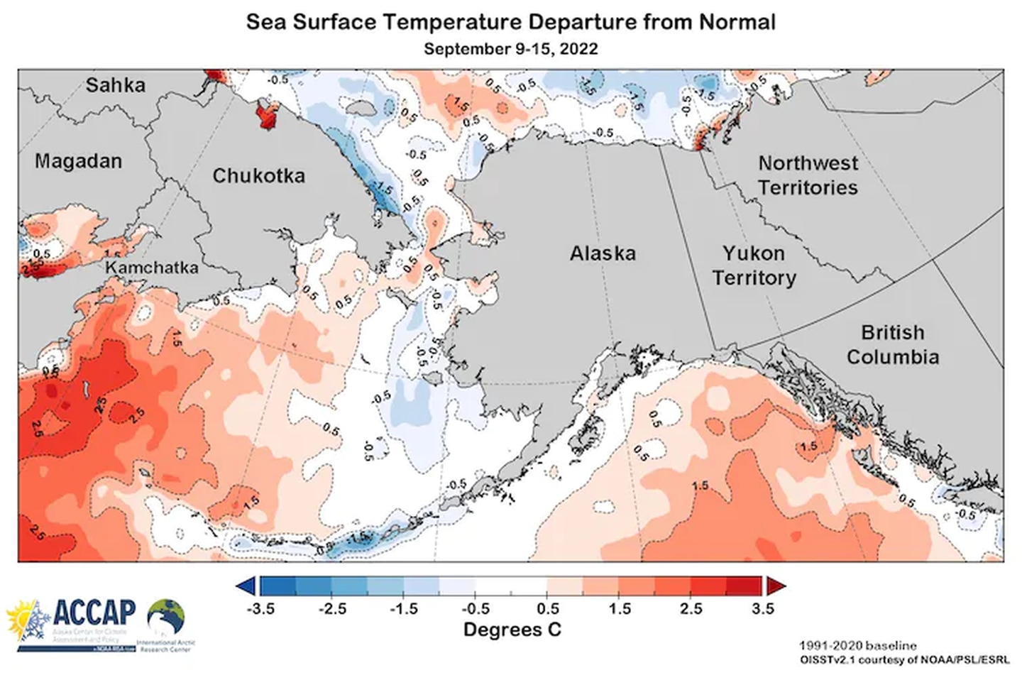 Sea surface temperatures