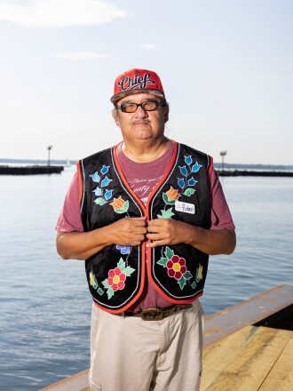 Robert Buffalo, chief of the Red Cliff Band of Lake Superior Chippewa