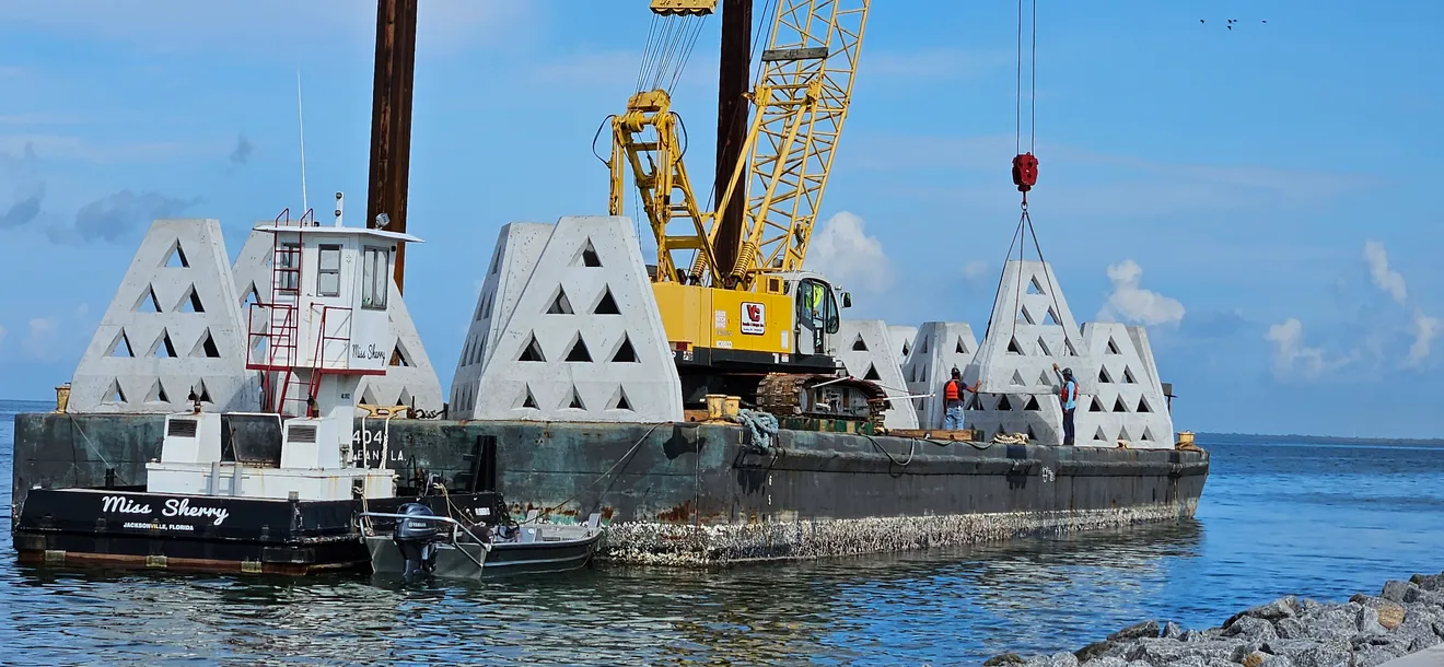 Coastal News Today | FL - What are those hundreds of concrete pyramids doing at the Skyway bridge fishing pier? - Vimarsana News