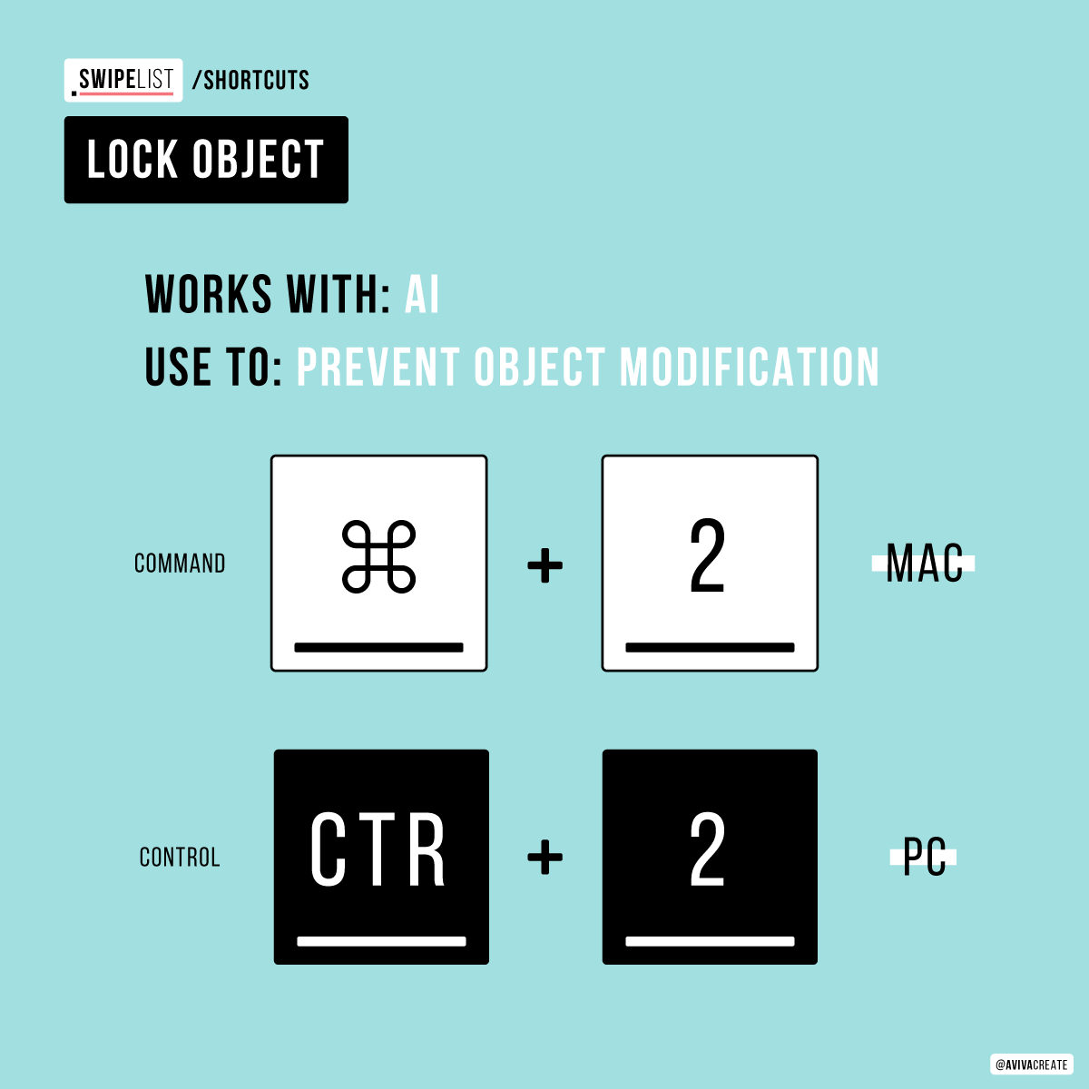 Lock Object: Keep Your Design Elements Safe with One Simple Shortcut
