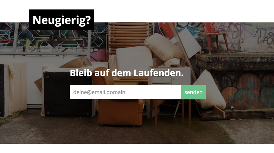 Aufruf den Newsletter zu abonnieren