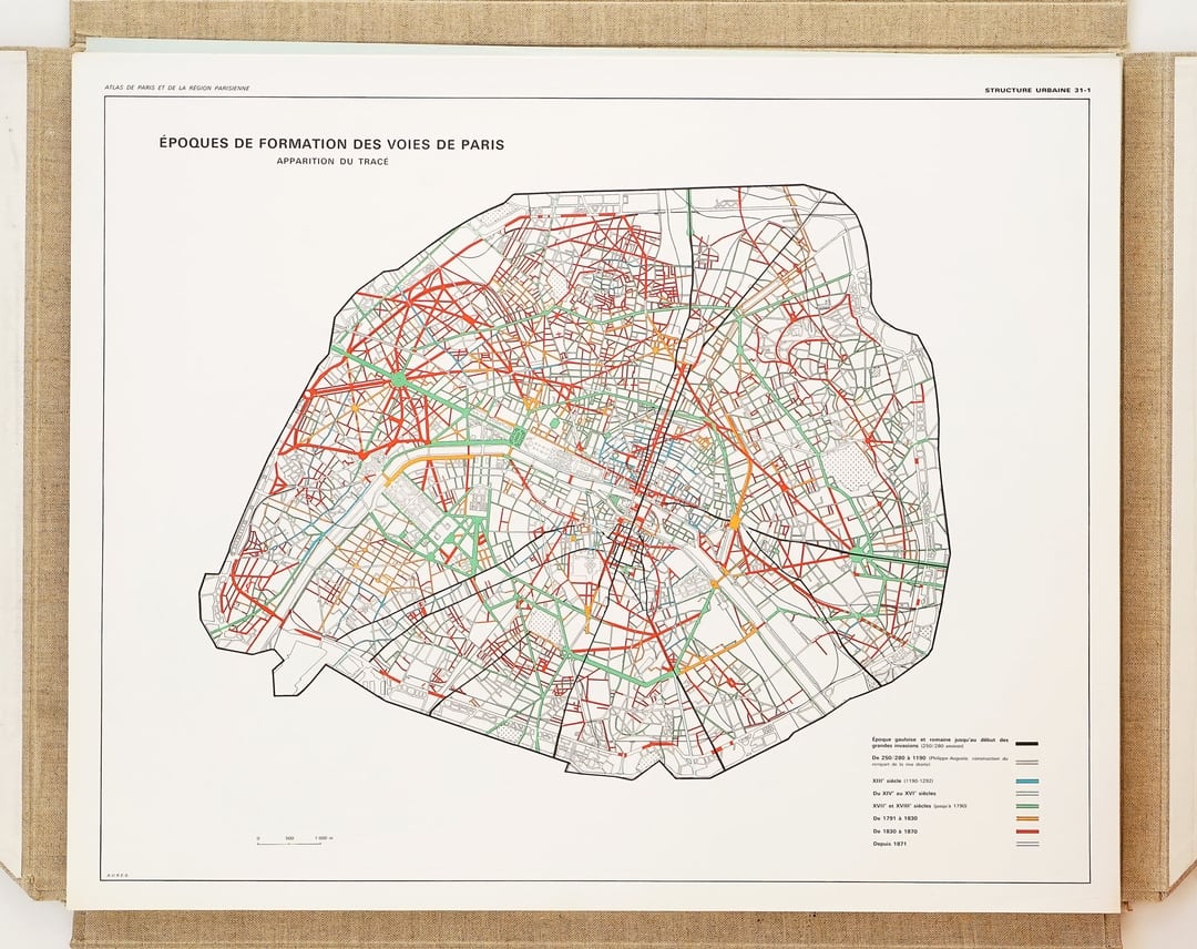 Atlas De Paris Et De La R gion Parisienne 1967