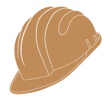 Illustration of tradie hard hat