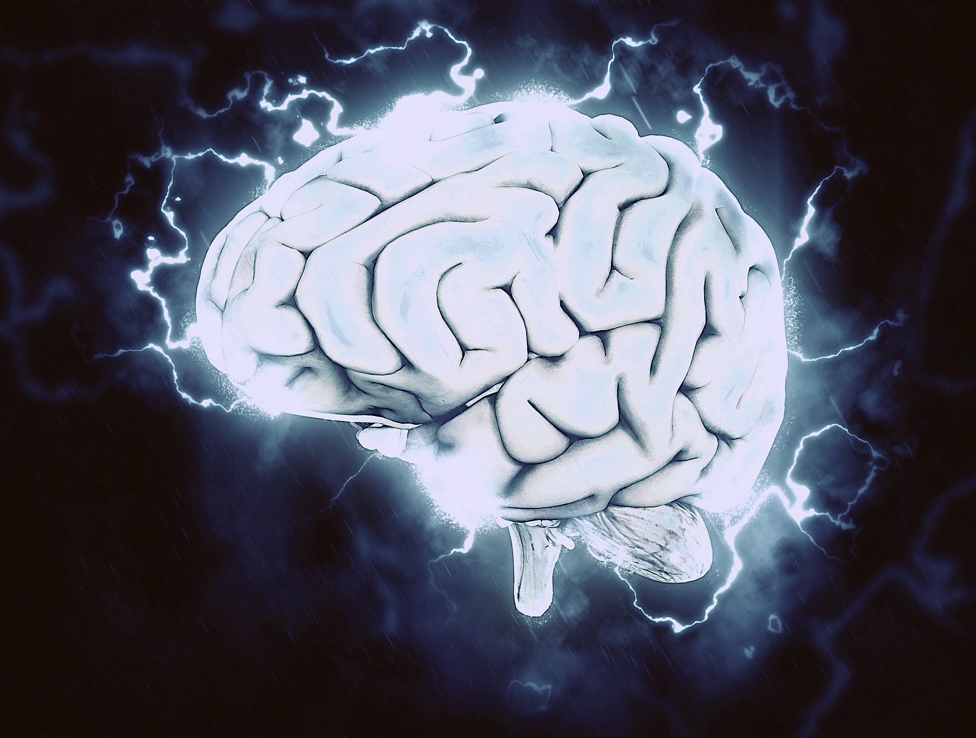 brain electricity illustration