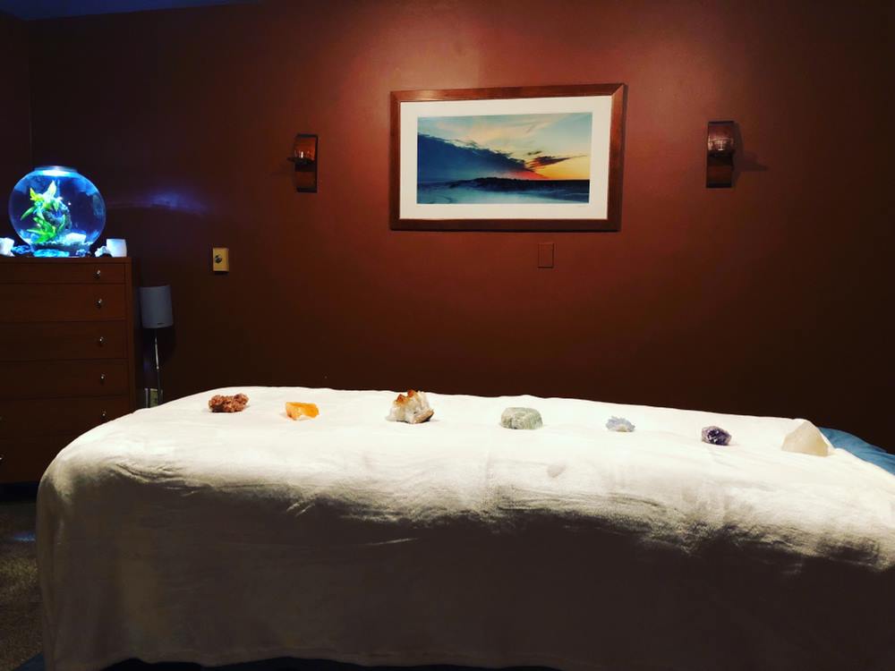 sacred stones on table at Pittsburgh Center for Complementary Health and Healing