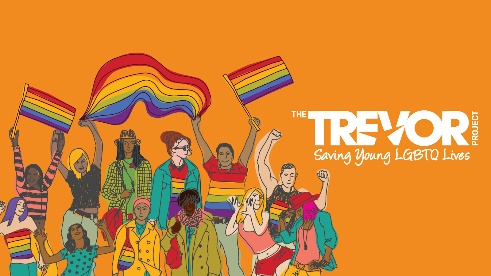 Illustration for the Trevor Project