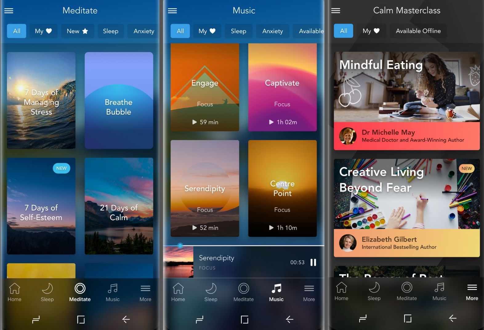 Different meditation apps