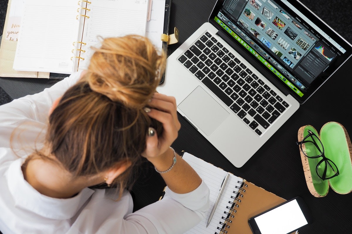 Woman having hard time adjusting to new job