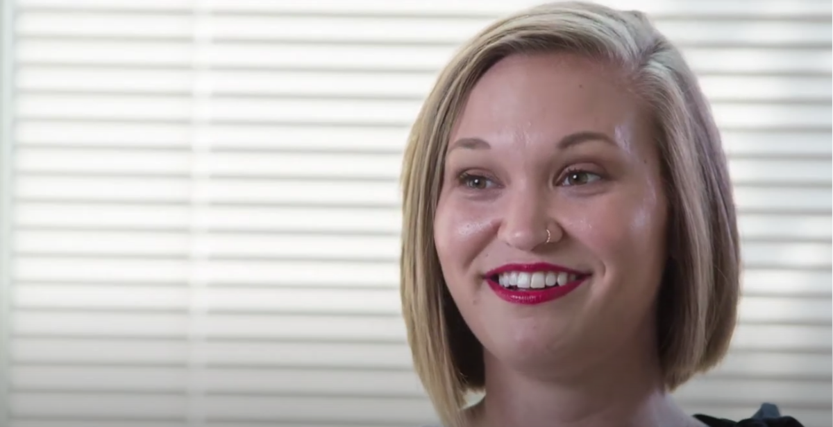woman talking about how well TMS works