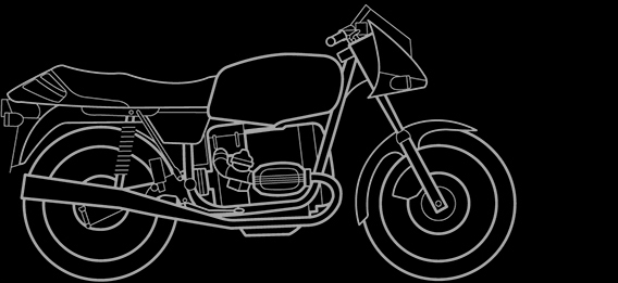 Illustration of a BMW R 65 LS