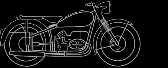 Illustration of a BMW R 68