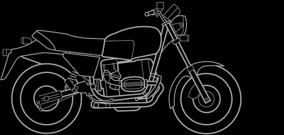 Illustration of a BMW R 80 ST