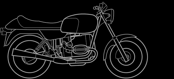 Illustration of a BMW R 80, R 65
