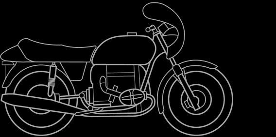 Illustration of a BMW R 90 S, R 100 S, R 100 CS