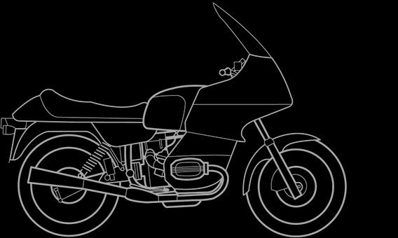 Illustration of a BMW R 80 RT, R 100 RT