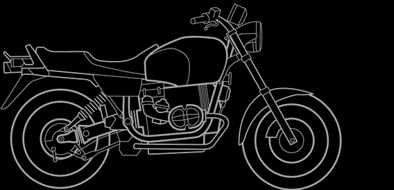 Illustration of a BMW R 80 R, R 100 R