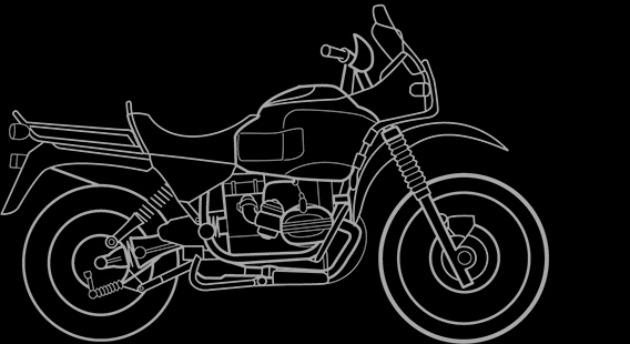 Illustration of a BMW R 100 GS Paris Dakar