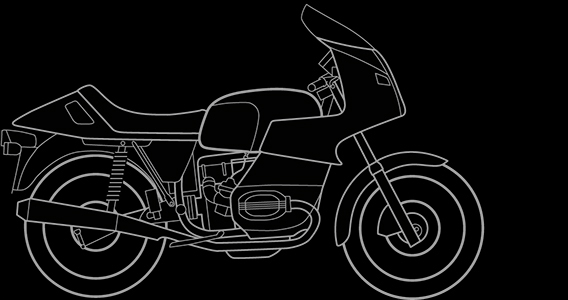 Illustration of a BMW R 100 RS