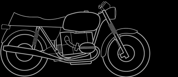 Illustration of a BMW R 60/6, R 60/7, R75/6, R 80/7, R 100/7, R 100, R 75/7, R 90/6, R 100 T