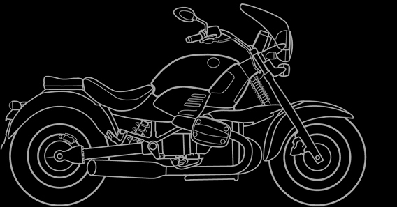 Illustration of a BMW R 1200 C Montauk