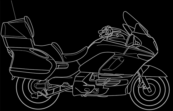 Illustration of a BMW K 1200 LT