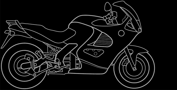 Illustration of a BMW K 1200 RS