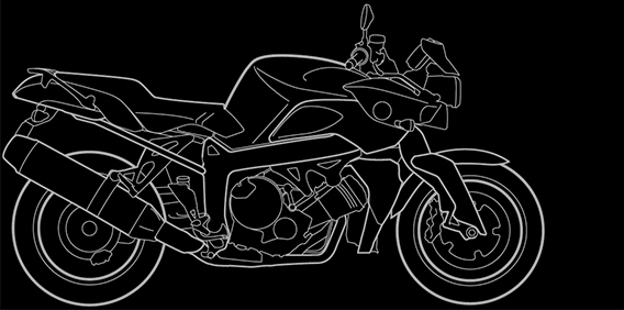 Illustration of a BMW K 1200 R