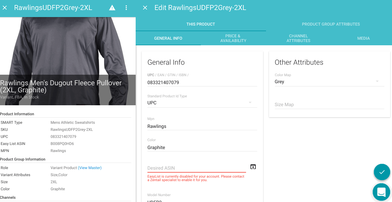 Zentail ASIN Matcher For Listing To Amazon