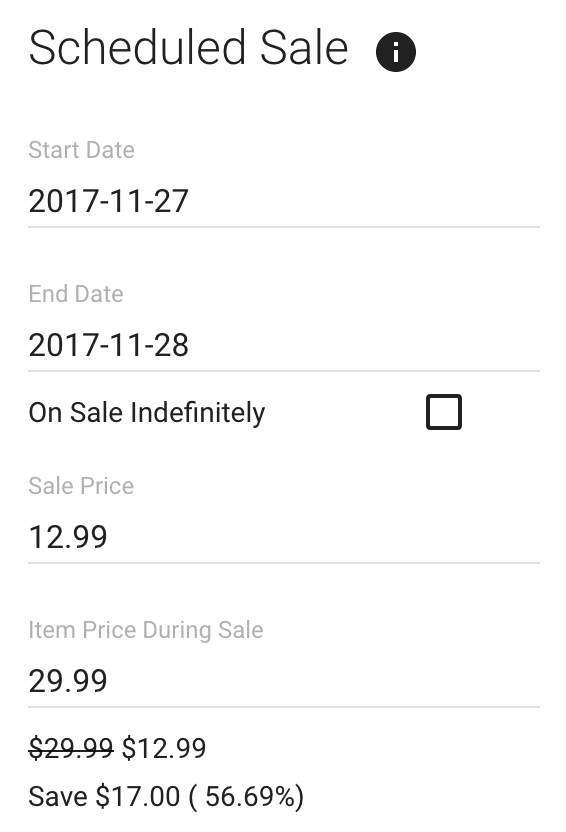 Scheduled Promotion in Zentail