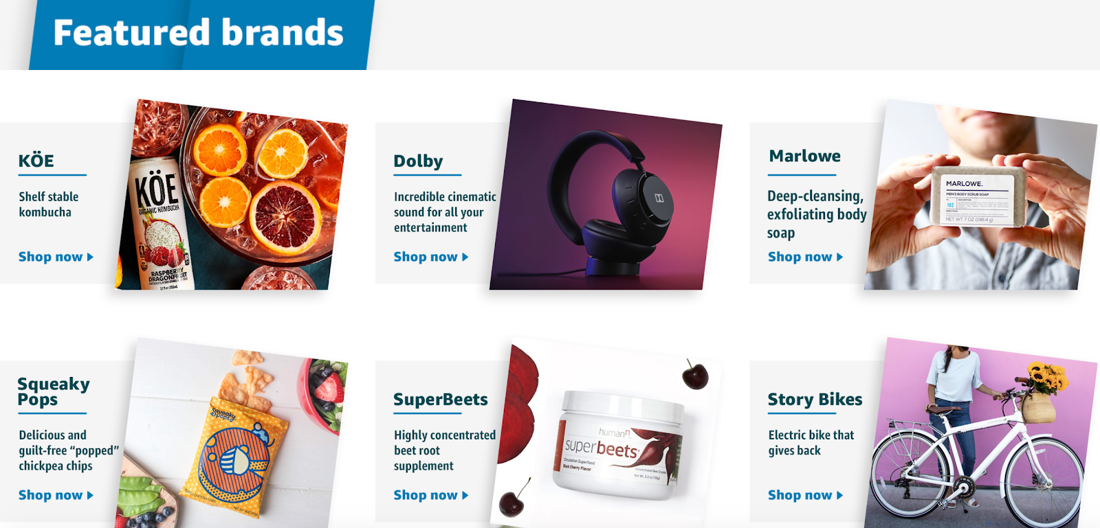 featured brands that are sold exclusively on amazon