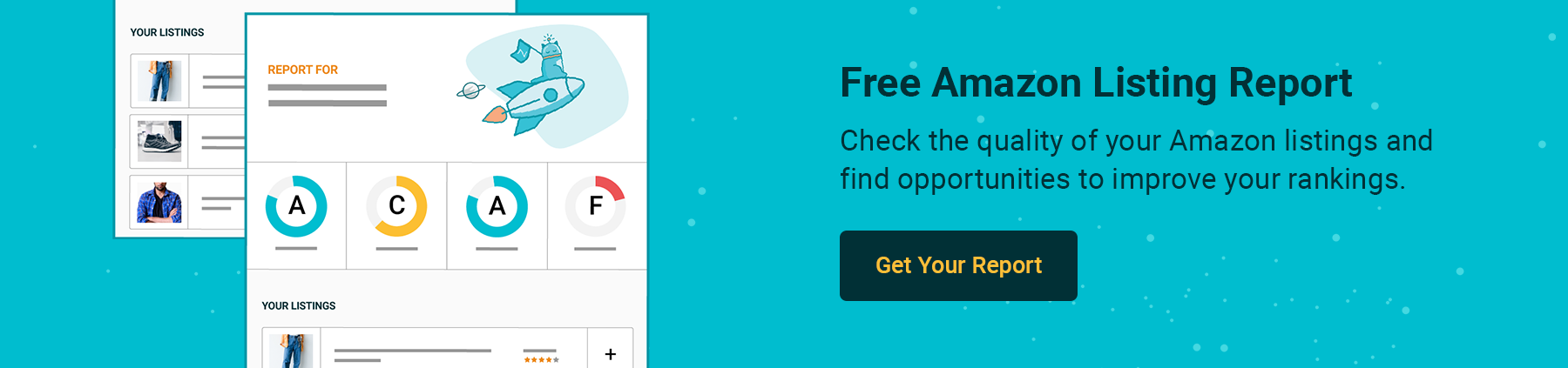 free downloadable report for amazon sellers who want to check listing quality