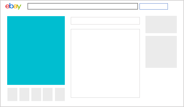 illustration showing primary image on an ebay listing