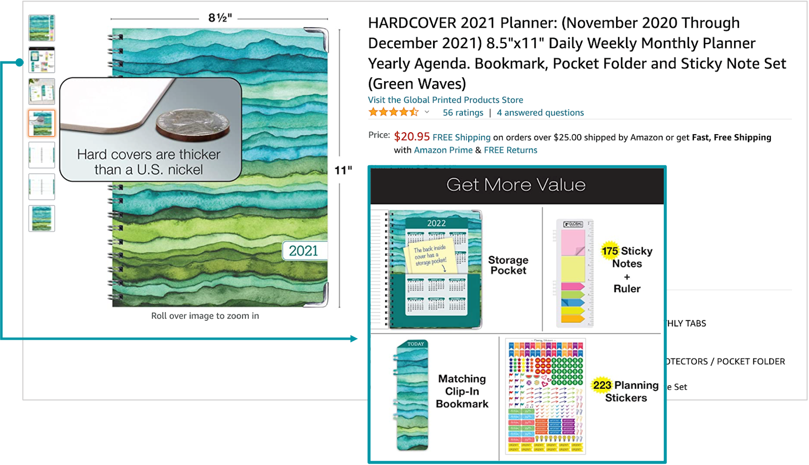 example of a secondary image on an Amazon listing showing real-world benefits