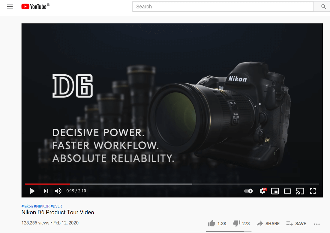 Nikon d6 product tour video