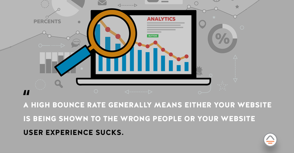 what does a high bounce rate mean?