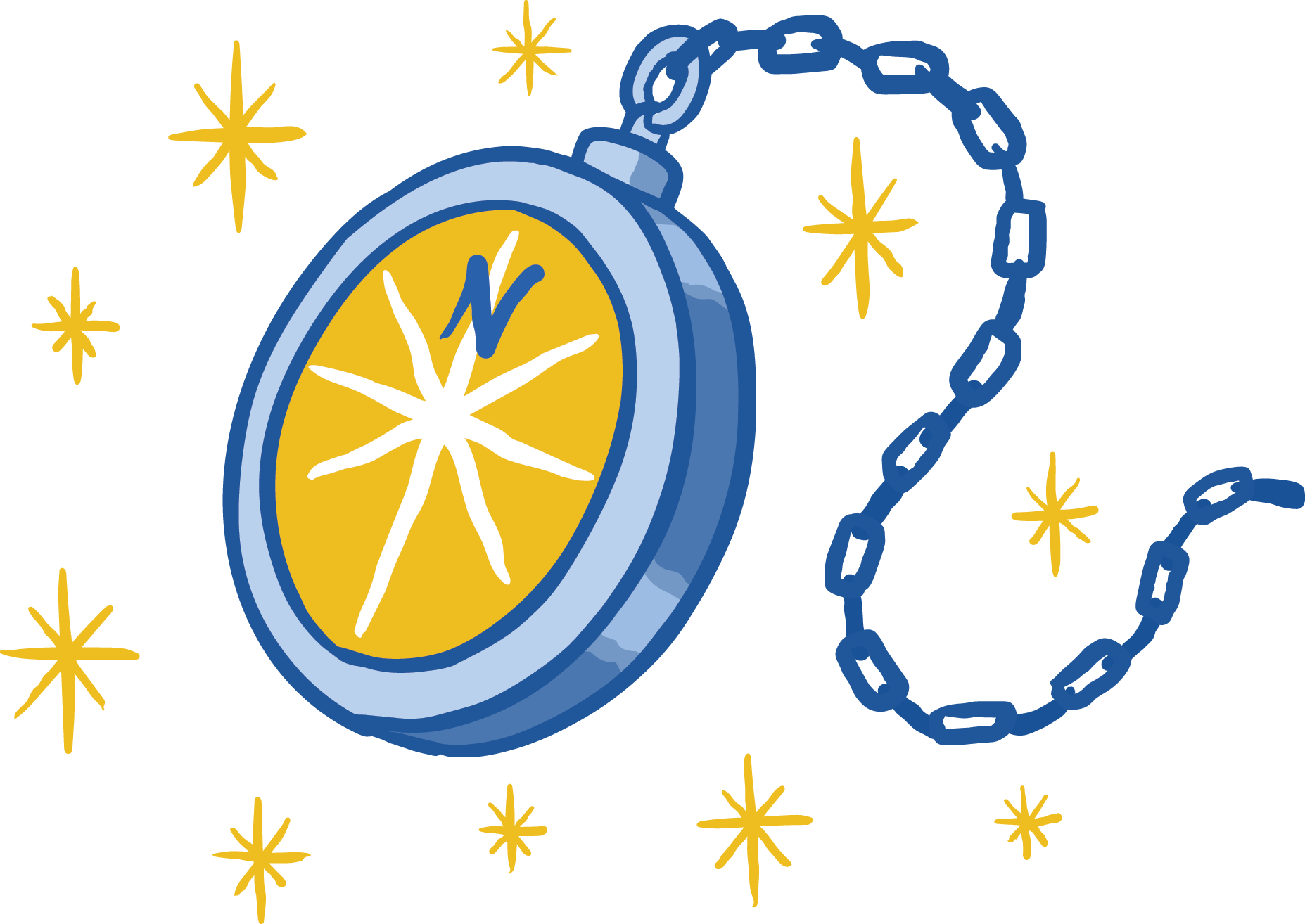Compass with true north