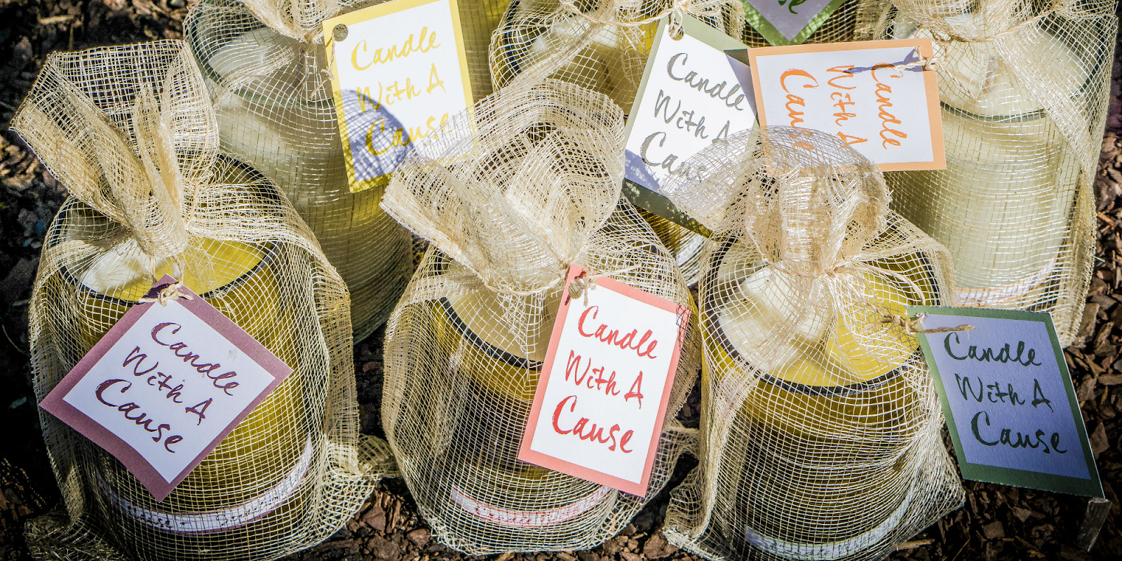 packaged candles from candle with a cause