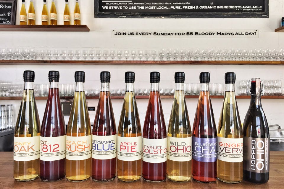 spirits inside Brothers Drake Meadery