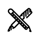 pens crossing icons