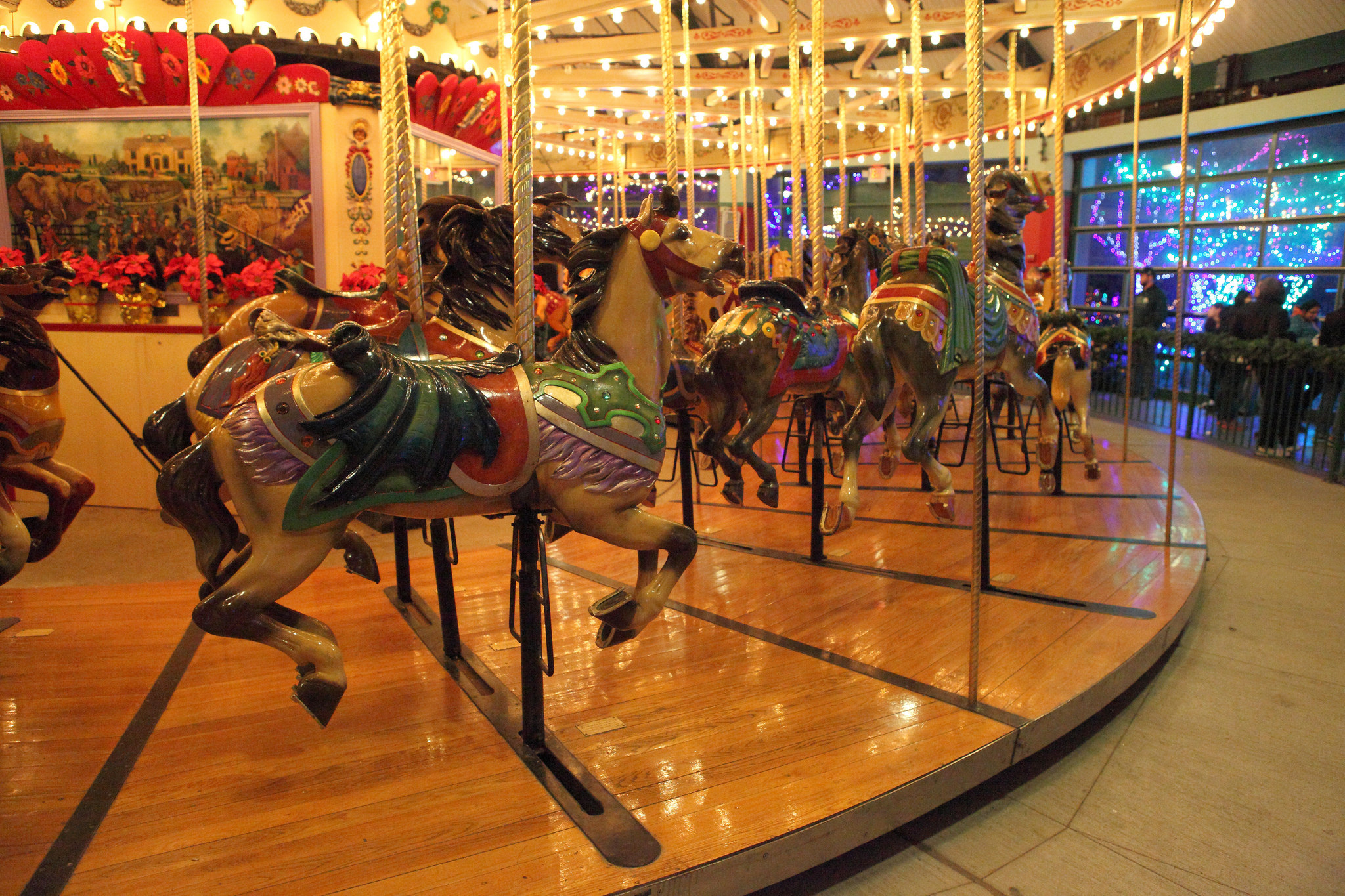 original Olentangy Park carousel at the Columbus Zoo