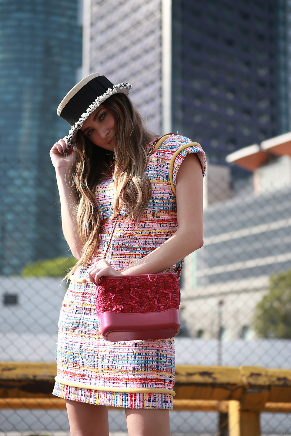 chanel tweed gabrielle bolsa
