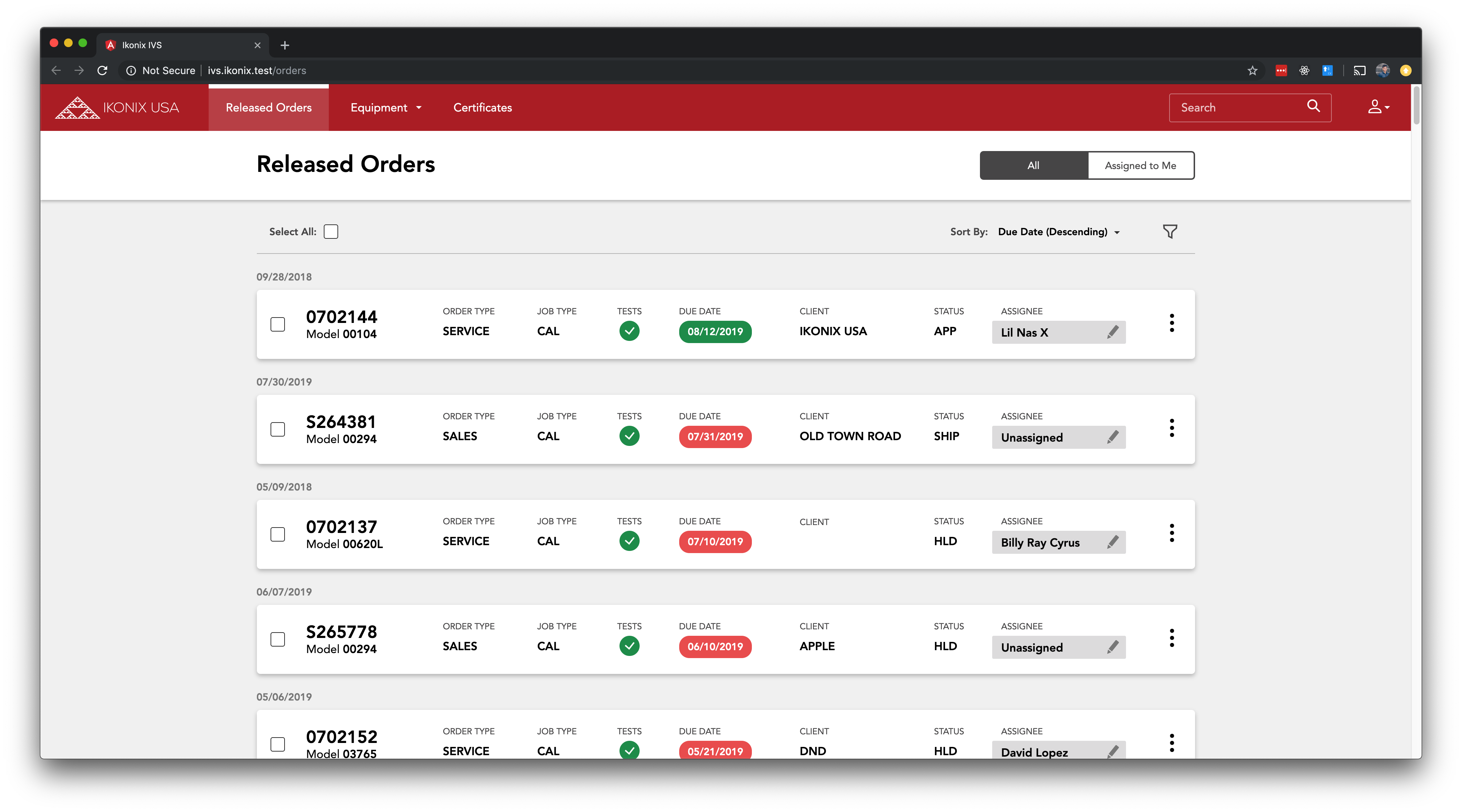 ikonix app screen