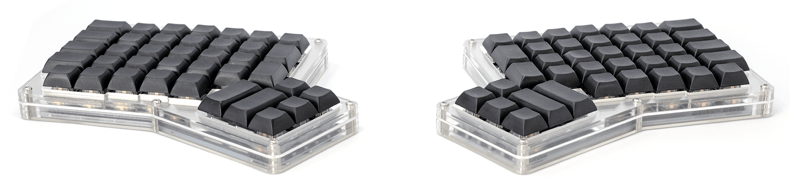 Ergodox 76 "Hot Dox" Front View